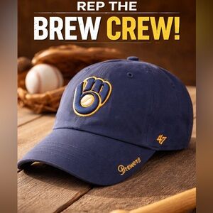 MILWAUKEE BREWERS '47 CLEAN UP Baseball Cap Women’s Genuine Merchandise